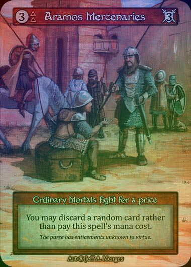 【FOIL】[Fire] Aramos Mercenaries [beta-Ordinary]
